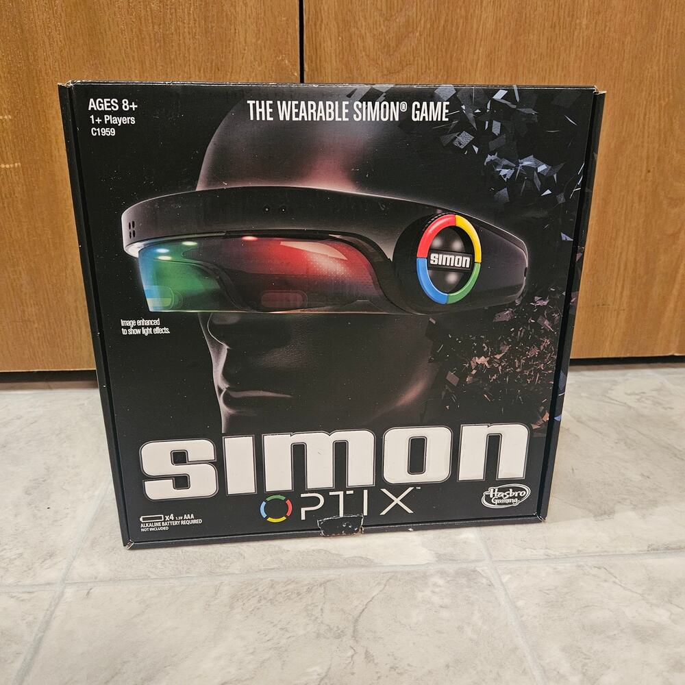 Hasbro Simon Optix Game The Wearable Electronic Visor Headset C1959 Open Box